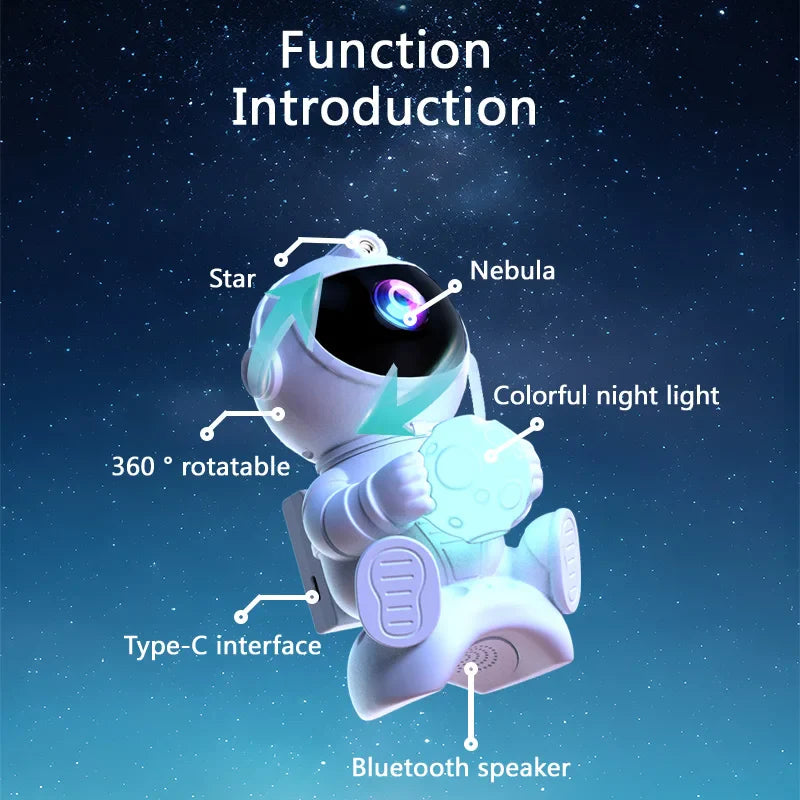 Astronaut Galaxy Projector light modes